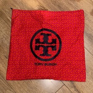 Tory Burch Red and Black Patterned Dust Bag